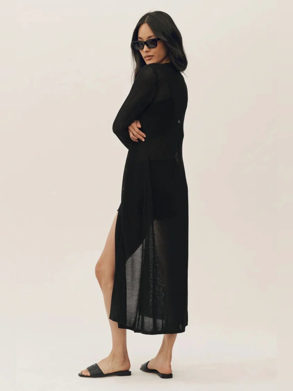 Alo Sheer Cashmere Long Knit Duster Cardigan- New with Tags